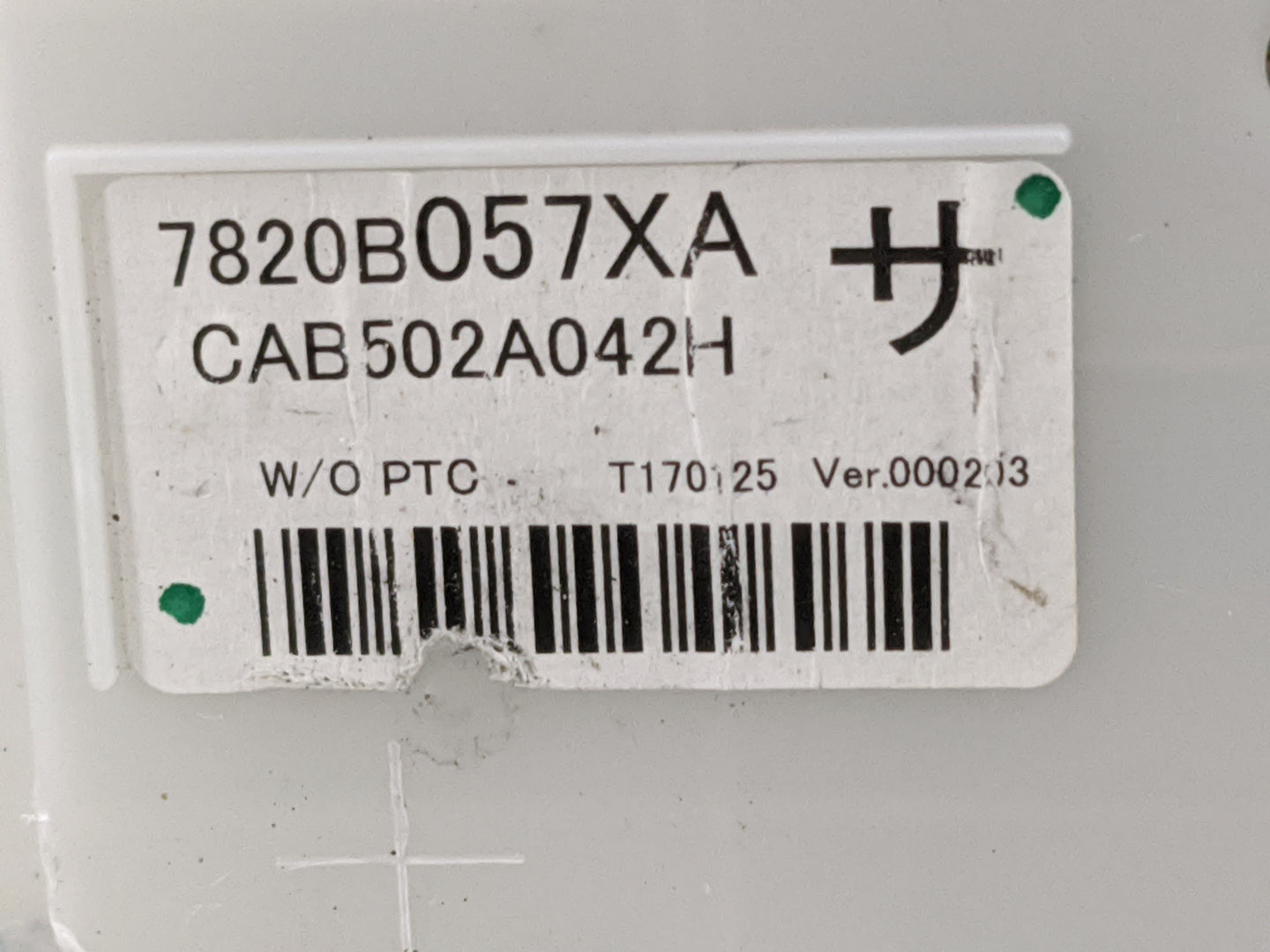 2017 Mitsubishi Outlander Climate Control Module Temperature AC/Heater Replacement P/N:7820B057XA CAB502A042H Fits OEM Used 