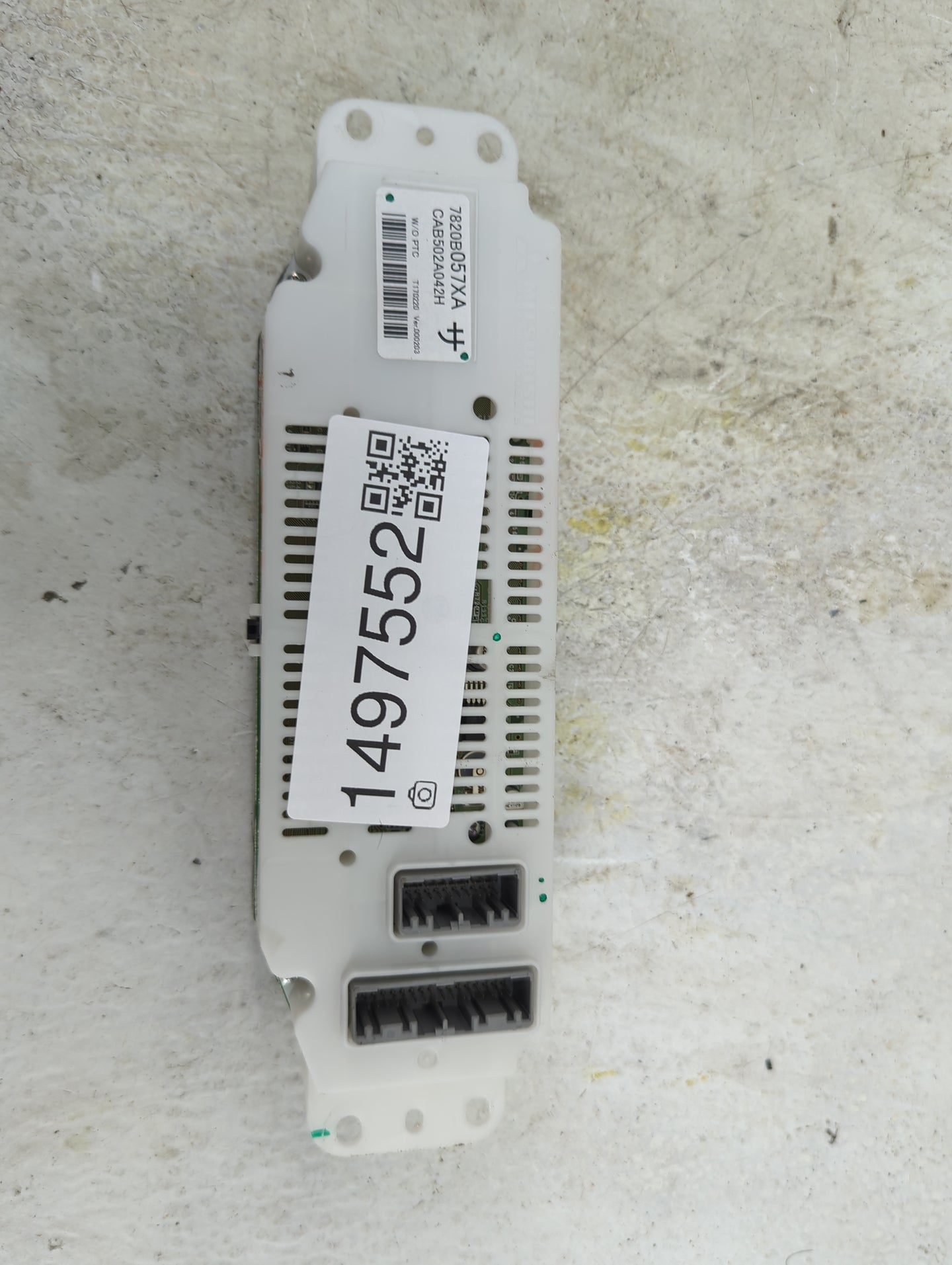 2017 Mitsubishi Outlander Climate Control Module Temperature AC/Heater Replacement P/N:7820B057XA CAB502A042H Fits OEM Used 