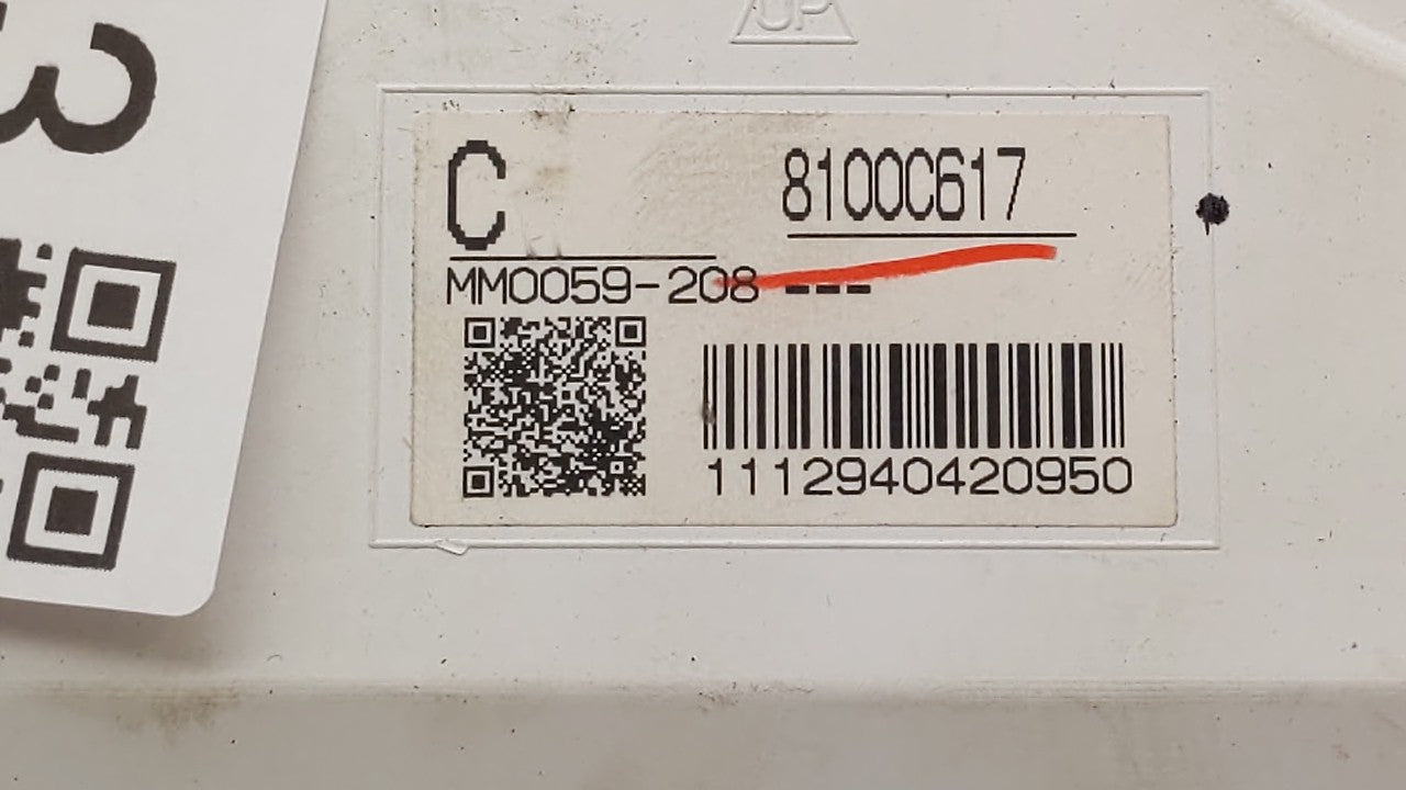 2017 Mitsubishi Outlander Instrument Cluster Speedometer Gauges P/N:8100C617 Fits OEM Used Auto Parts - Oemusedautoparts1.co