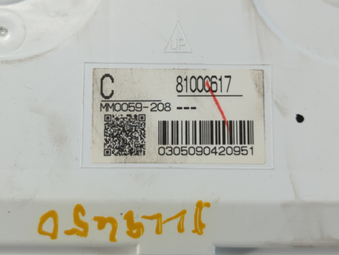 2017 Mitsubishi Outlander Instrument Cluster Speedometer Gauges P/N:MM0059-208 8100C617 Fits OEM Used Auto Parts - Oemusedau