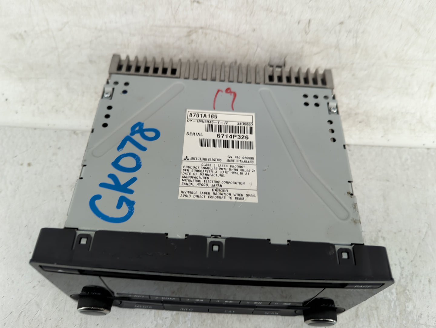 2017 Mitsubishi Outlander Sport Radio AM FM Cd Player Receiver Replacement P/N:8701A185 Fits OEM Used Auto Parts - Oemusedau