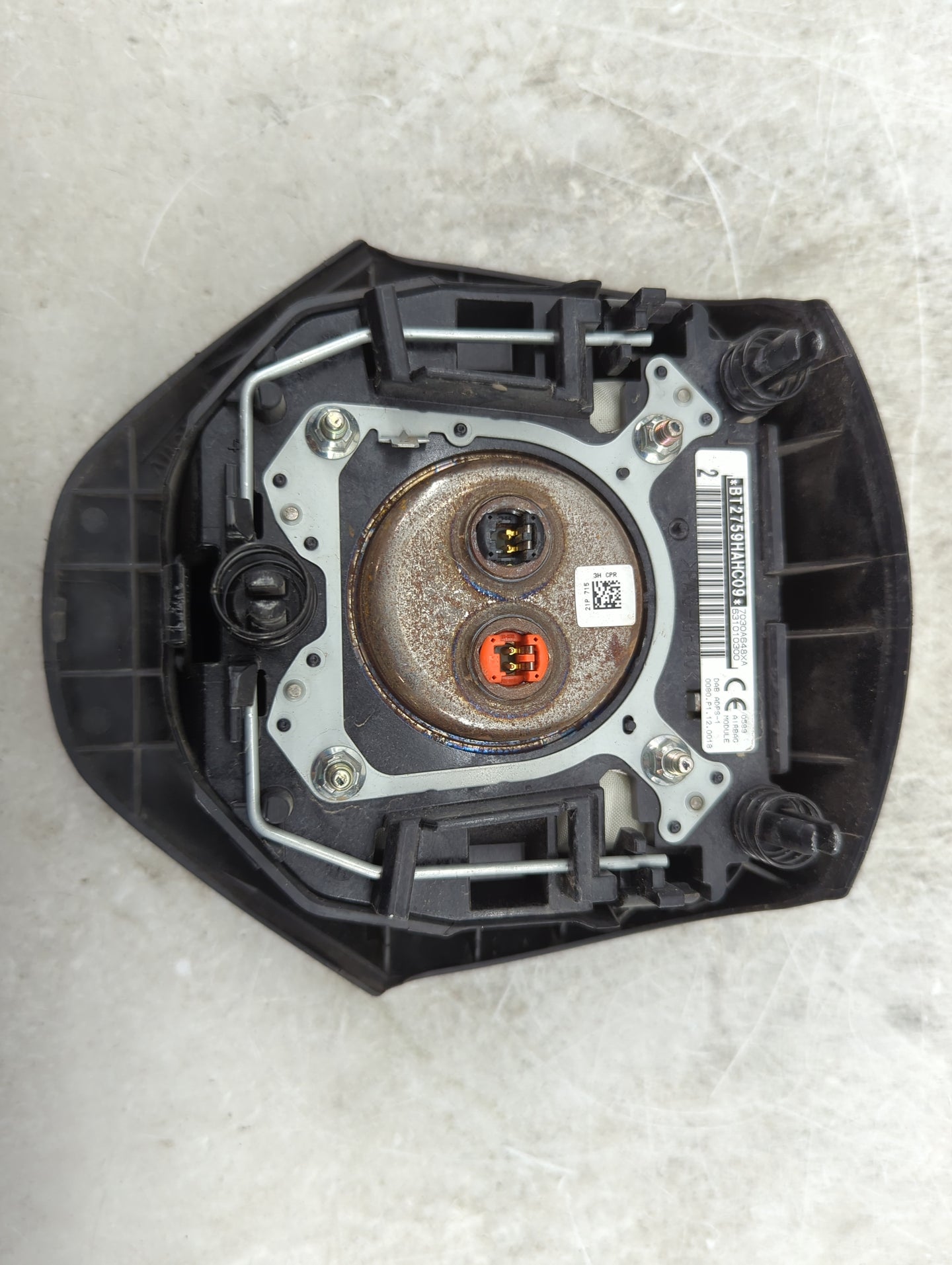 2017 Mitsubishi Outlander Sport Air Bag Driver Left Steering Wheel Mounted P/N:BT2759HAHC09 7030A648XA, 631010300 Fits OEM U