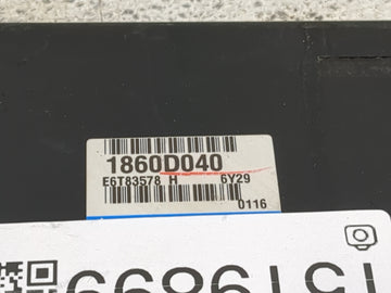 2016-2017 Mitsubishi Outlander Sport PCM Engine Control Computer ECU ECM PCU OEM P/N:1860D040 E6T83578 Fits 2016 2017 OEM Used Auto Parts