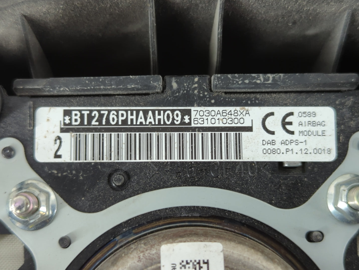 2016-2017 Mitsubishi Outlander Sport Air Bag Driver Left Steering Wheel Mounted P/N:631010300 7030A648XA Fits Fits 2016 2017