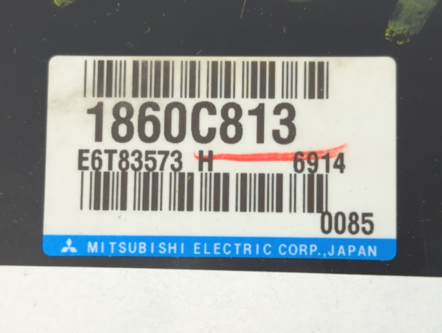 2016-2017 Mitsubishi Rvr PCM Engine Control Computer ECU ECM PCU OEM P/N:E6T83573 1860C813 Fits Fits 2016 2017 OEM Used Auto
