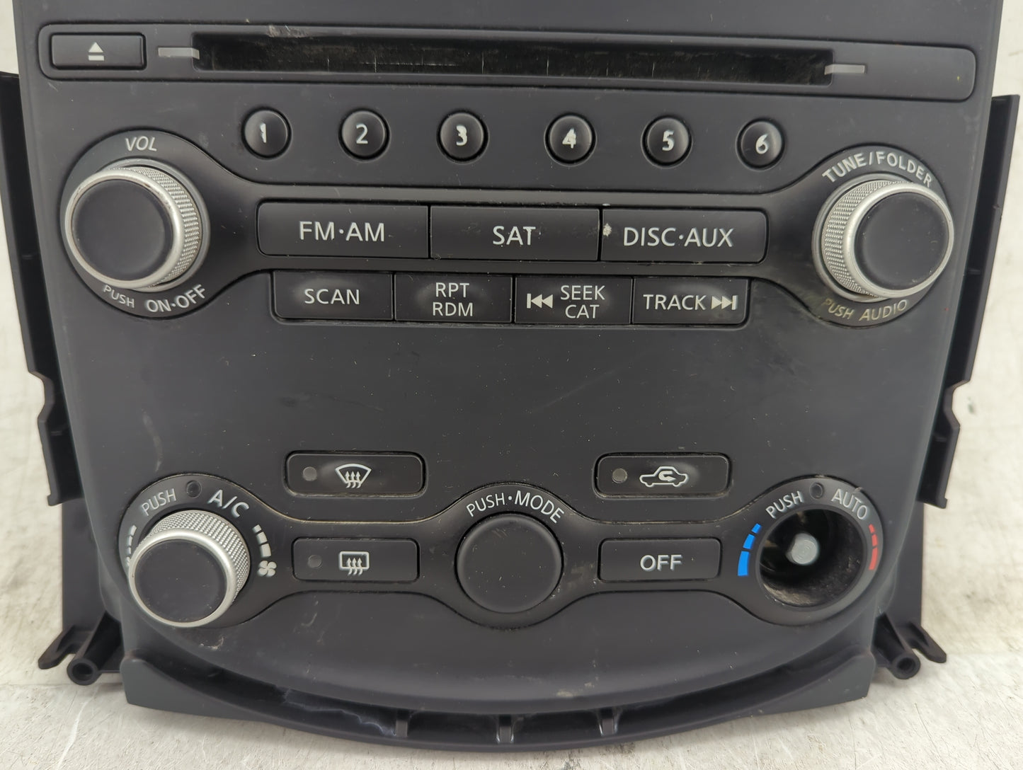 2009-2020 Nissan 370z Climate Control Module Temperature AC/Heater Replacement Fits OEM Used Auto Parts - Oemusedautoparts1.