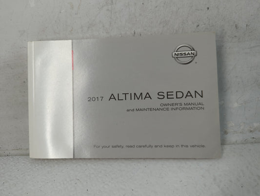 2017 Nissan Altima Owners Manual Book Guide P/N:OM17EA 0L33U0 OEM Used Auto Parts