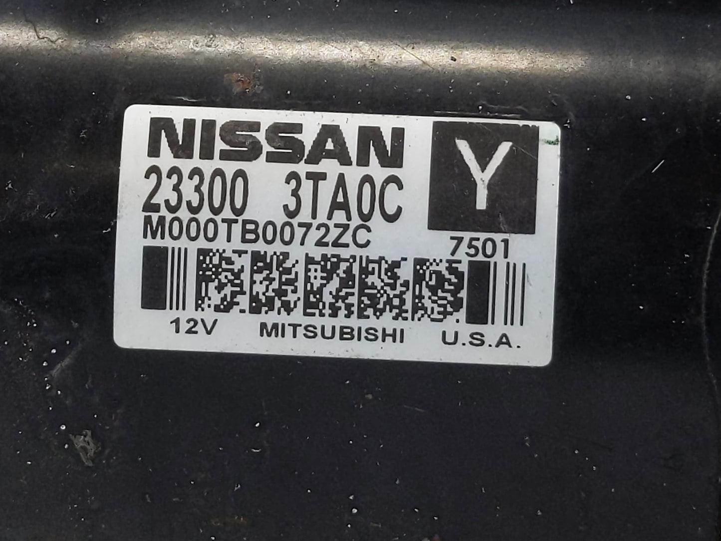 2013-2018 Nissan Altima Car Starter Motor Solenoid OEM P/N:23300 3TA0C Fits Fits 2013 2014 2015 2016 2017 2018 OEM Used Auto