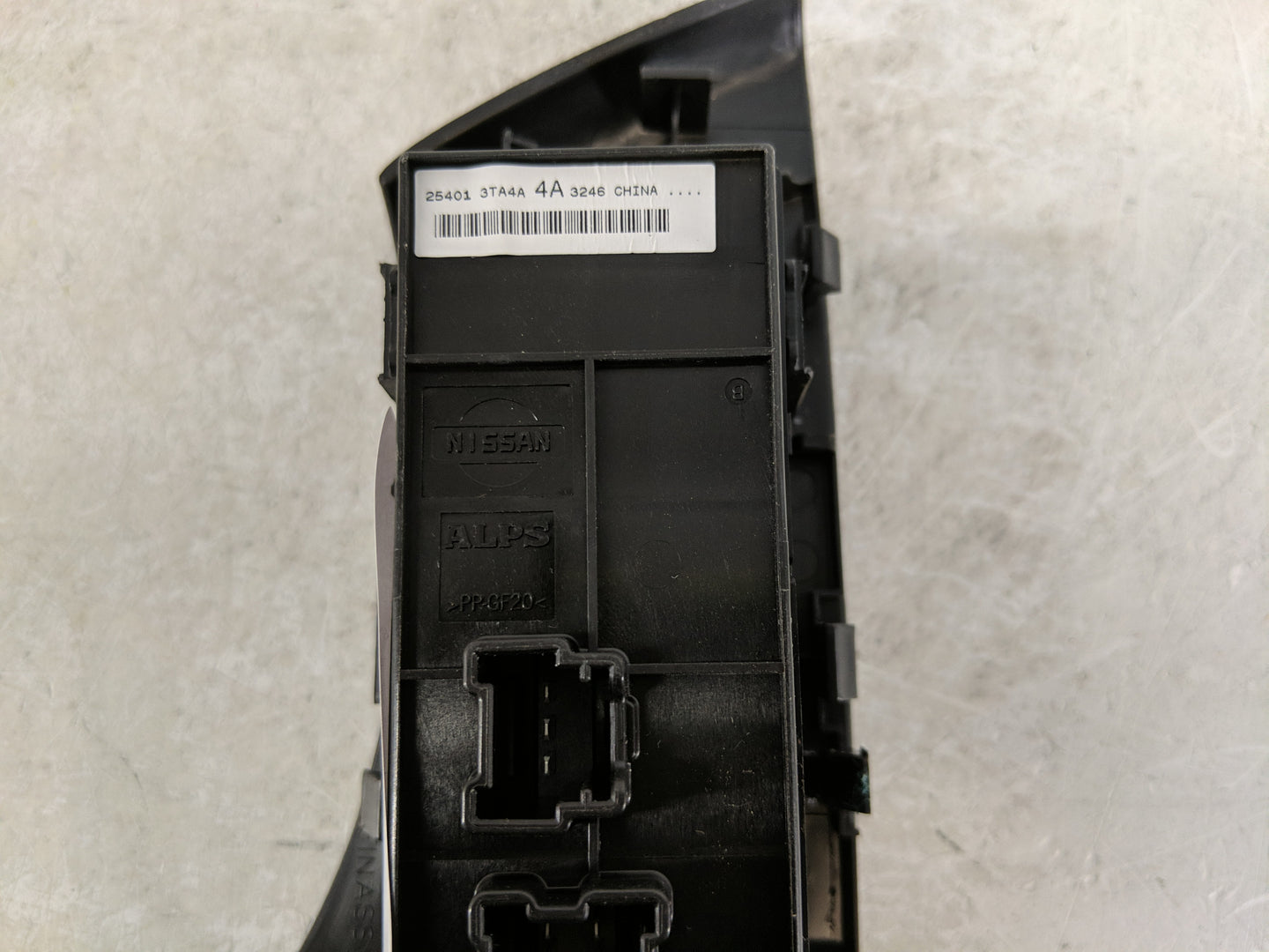 2013-2018 Nissan Altima Master Power Window Switch Replacement Driver Side Left P/N:25401 3TA4A Fits OEM Used Auto Parts - O