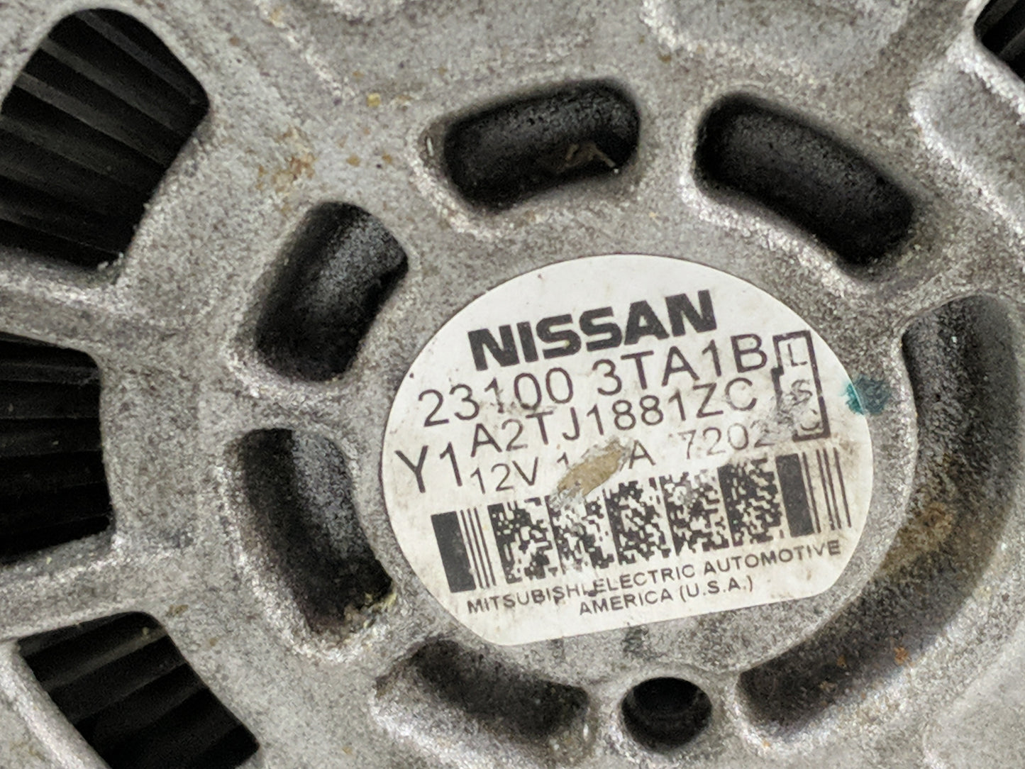2013-2017 Nissan Altima Alternator Replacement Generator Charging Assembly Engine OEM P/N:A2TJ1881ZC 23100 3TA1B Fits OEM Us