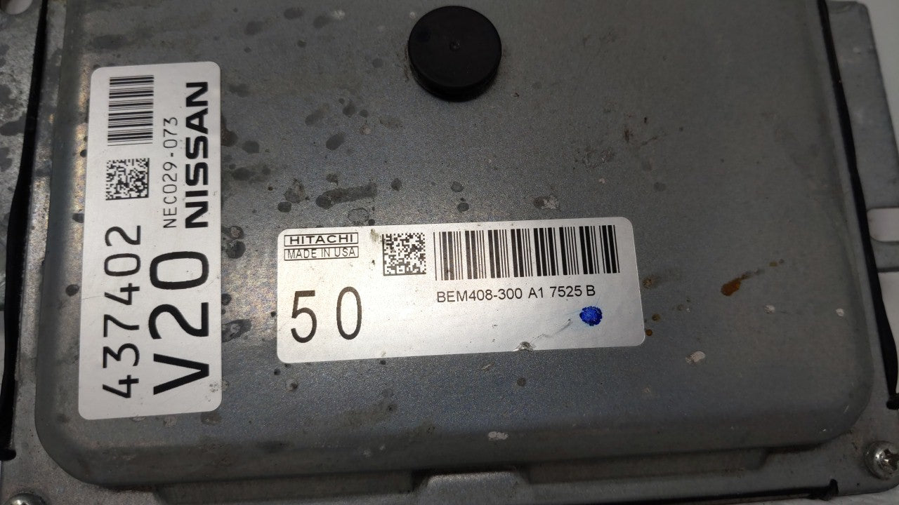 2016-2017 Nissan Altima PCM Engine Control Computer ECU ECM PCU OEM P/N:BEM408-300 A1 NEC022-051, NEC024-008 Fits Fits 2016 