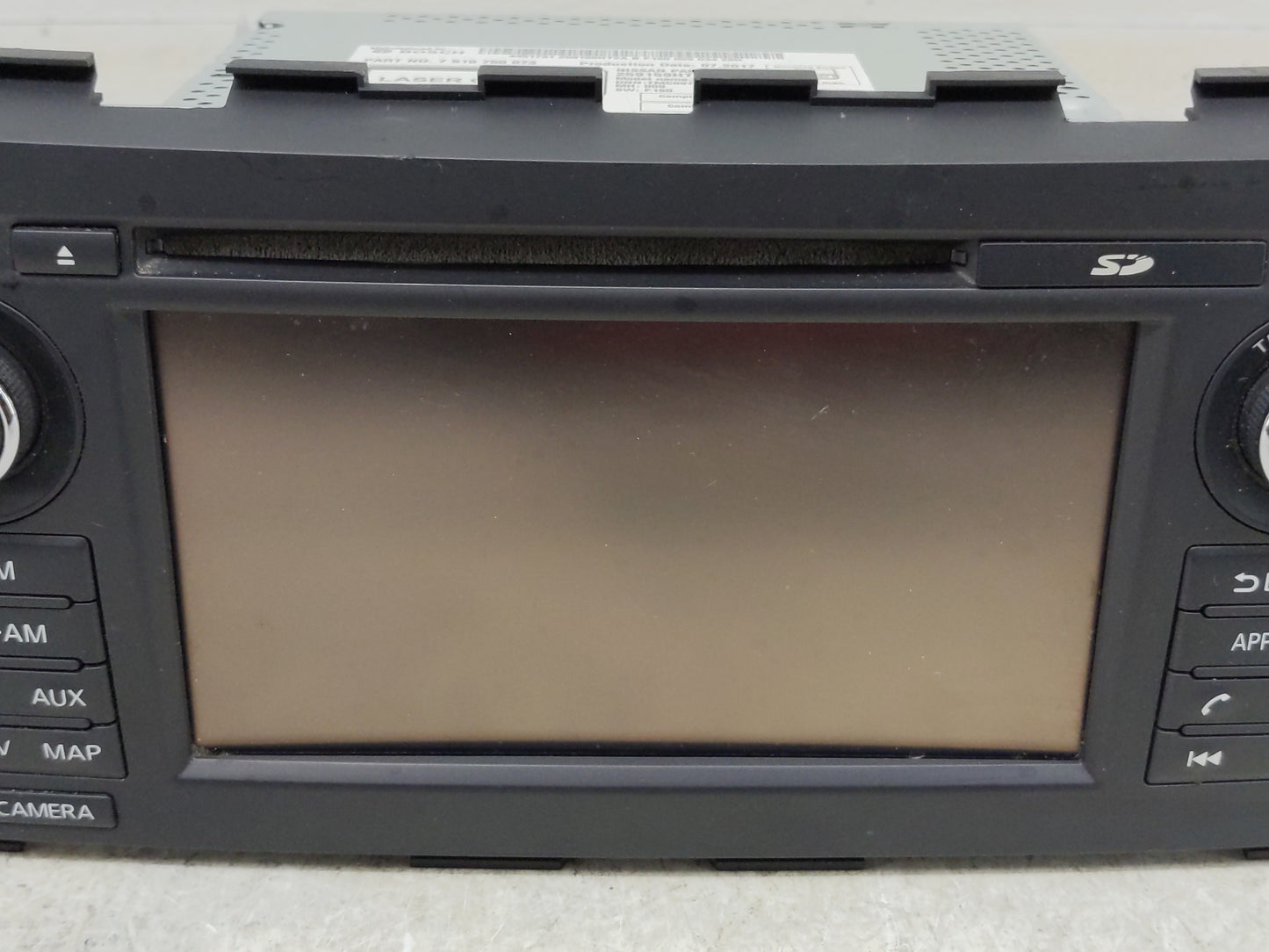2017 Nissan Altima Radio AM FM Cd Player Receiver Replacement P/N:259159HT2A 7 515 750 073 Fits OEM Used Auto Parts - Oemuse