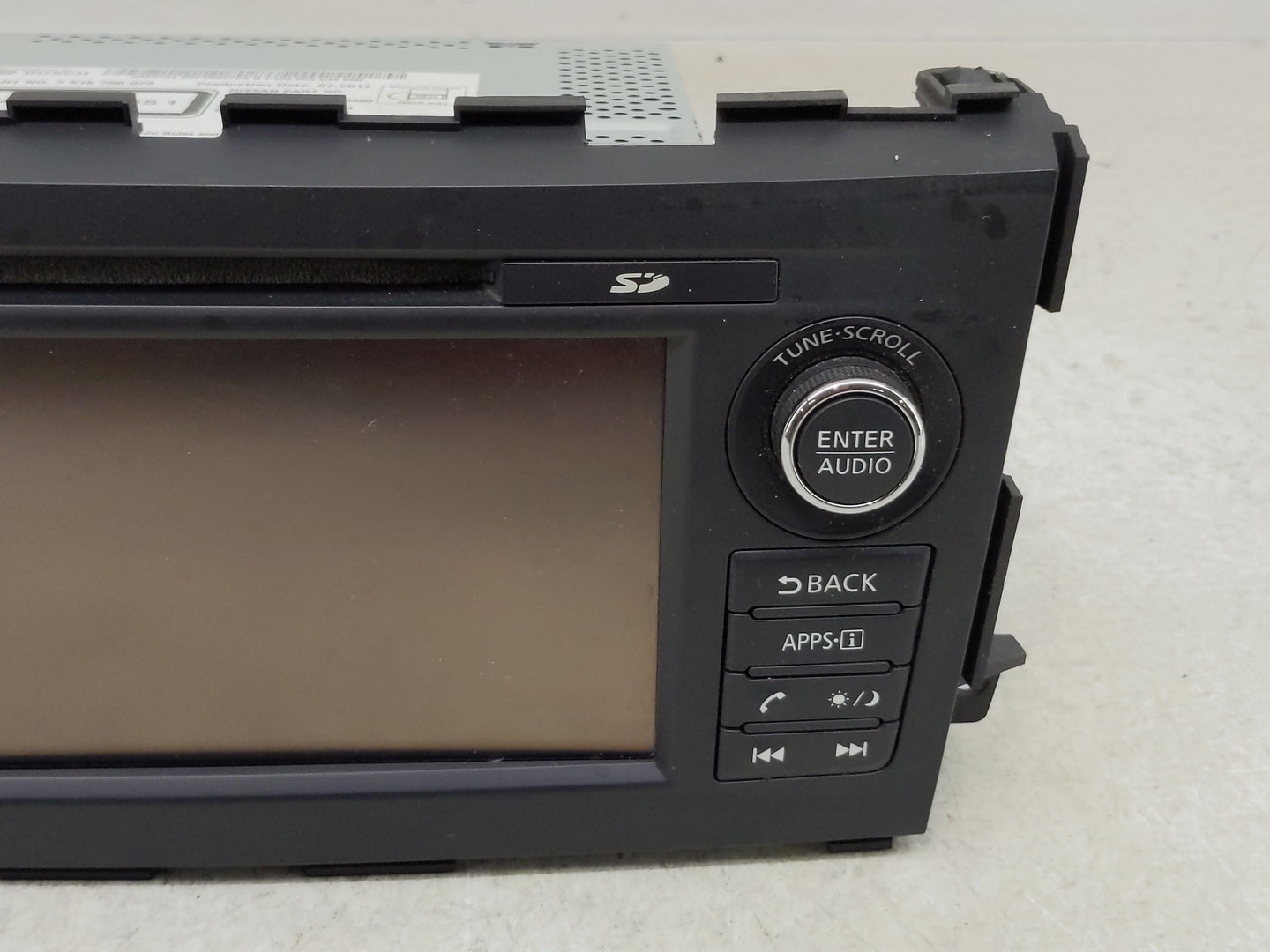 2017 Nissan Altima Radio AM FM Cd Player Receiver Replacement P/N:259159HT2A 7 515 750 073 Fits OEM Used Auto Parts - Oemuse
