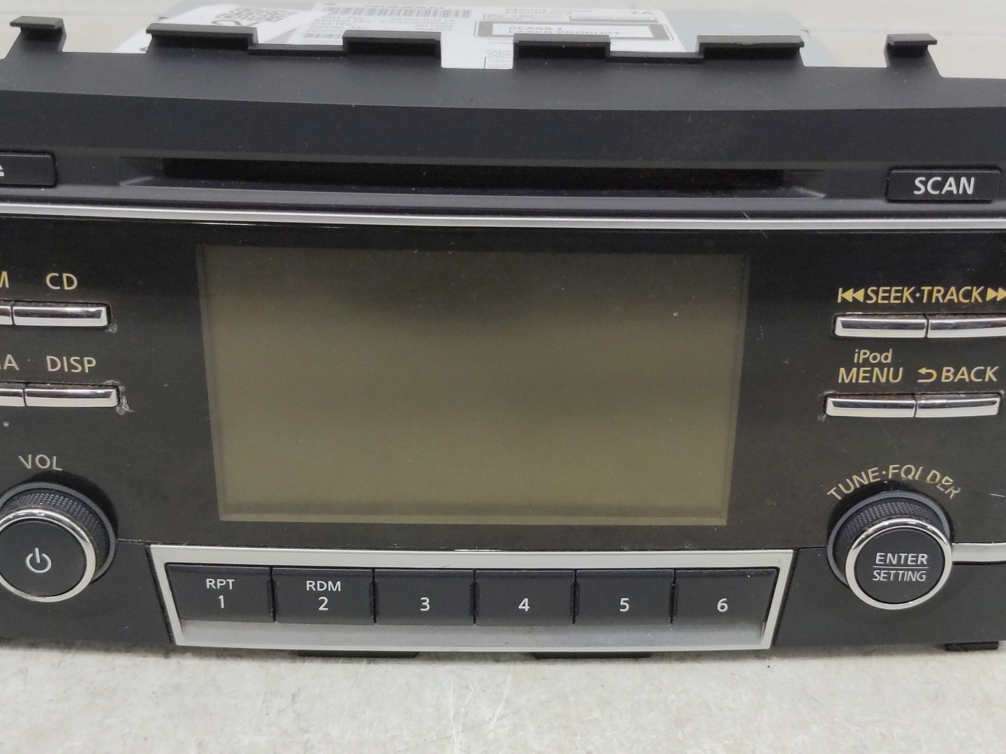 2017-2018 Nissan Altima Radio AM FM Cd Player Receiver Replacement P/N:28185-9HT1A Fits Fits 2017 2018 OEM Used Auto Parts -
