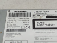 2016-2017 Nissan Altima Radio AM FM Cd Player Receiver Replacement P/N:28185 9HT1A Fits Fits 2016 2017 OEM Used Auto Parts -