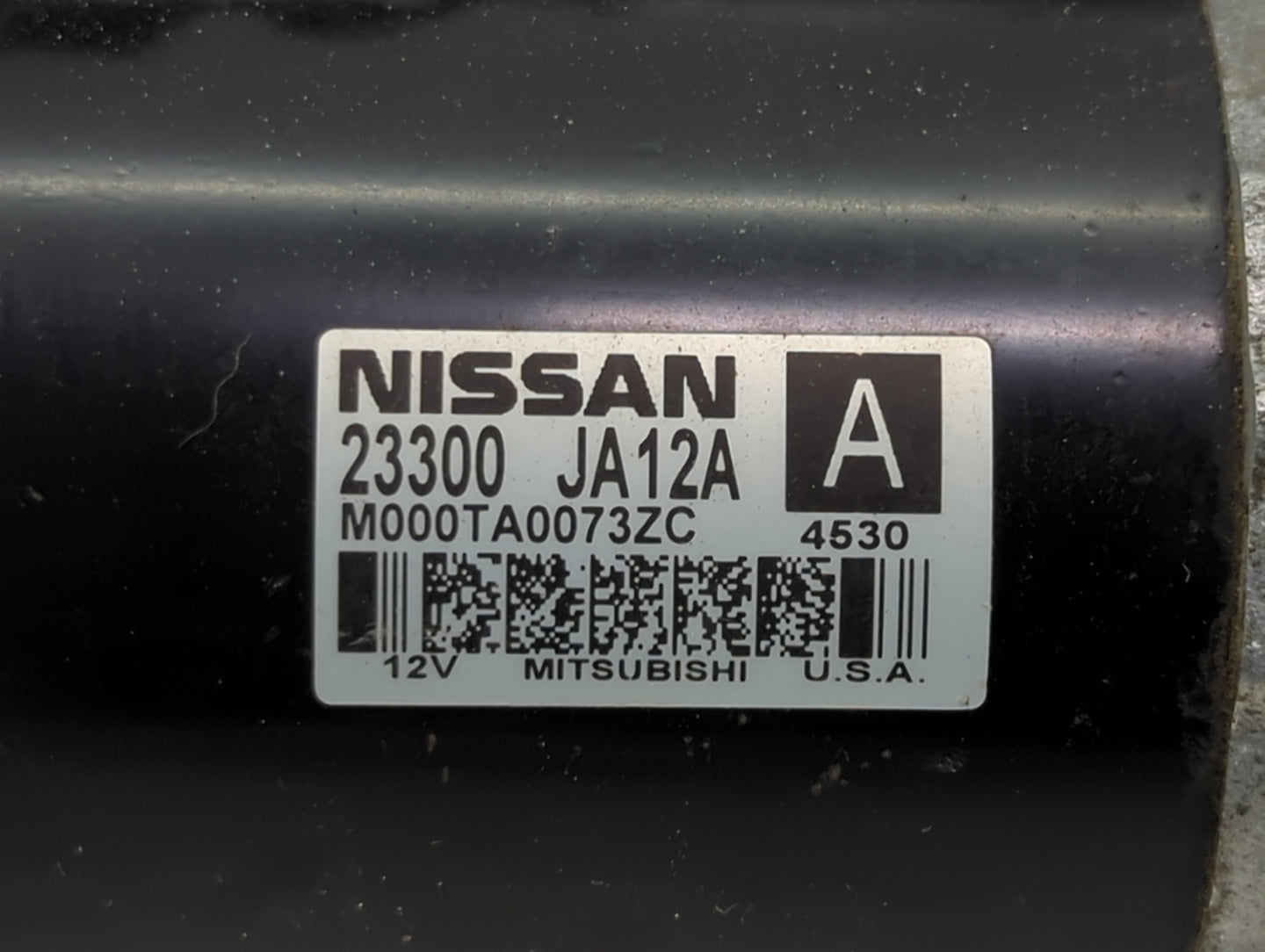 2013-2014 Nissan Altima Car Starter Motor Solenoid OEM P/N:23300 JA12A M000TA0073ZC Fits Fits 2013 2014 2017 OEM Used Auto P