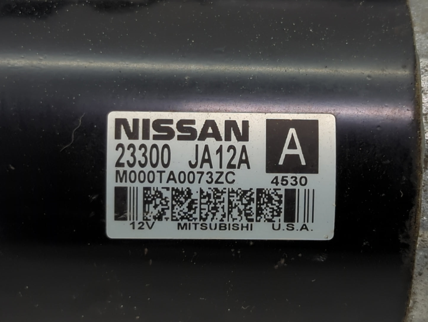 2013-2014 Nissan Altima Car Starter Motor Solenoid OEM P/N:23300 JA12A M000TA0073ZC Fits Fits 2013 2014 2017 OEM Used Auto P
