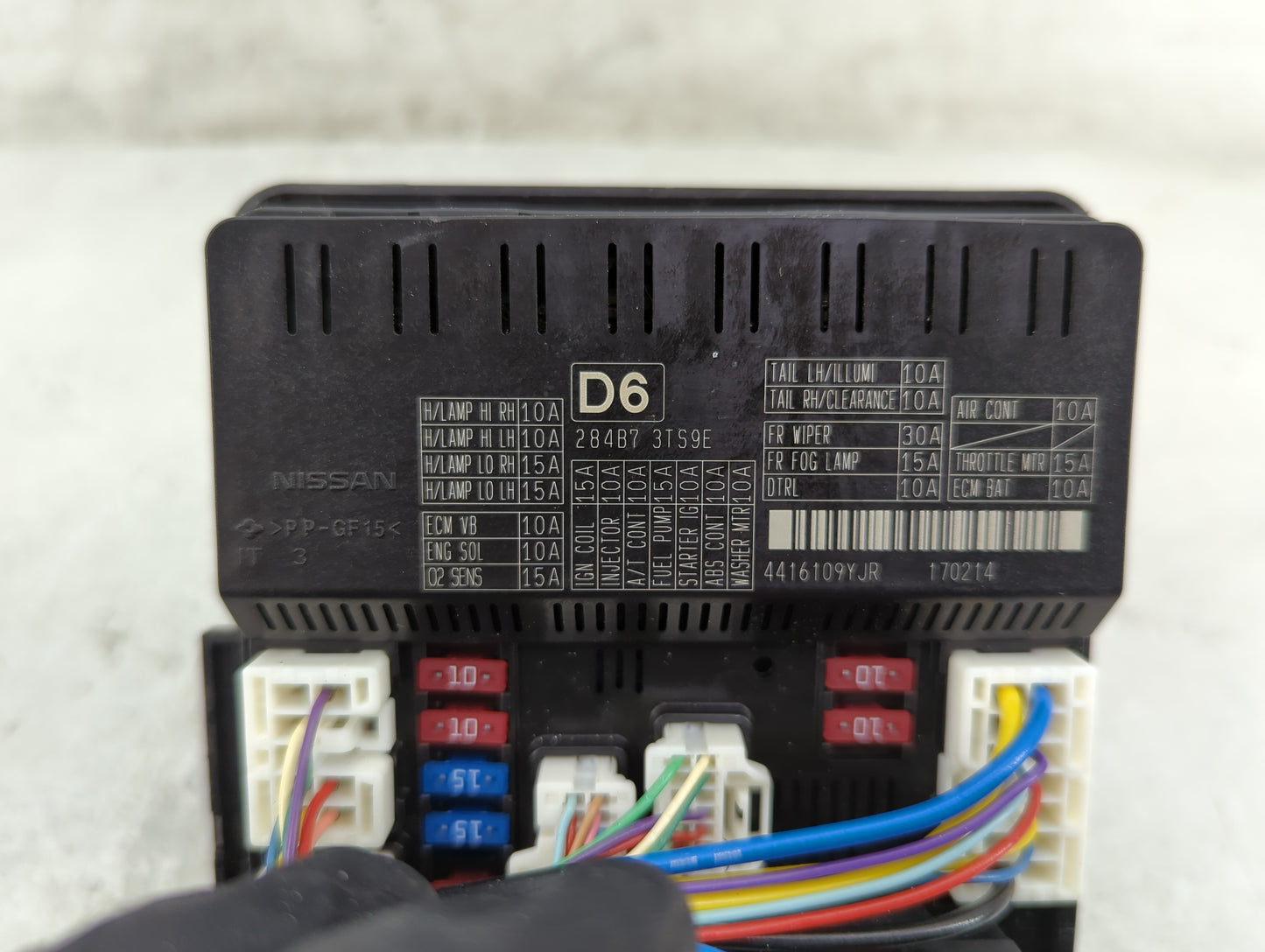 2016-2017 Nissan Altima Fusebox Fuse Box Panel Relay Module P/N:284B7 3TS9E Fits Fits 2016 2017 OEM Used Auto Parts - Oemuse