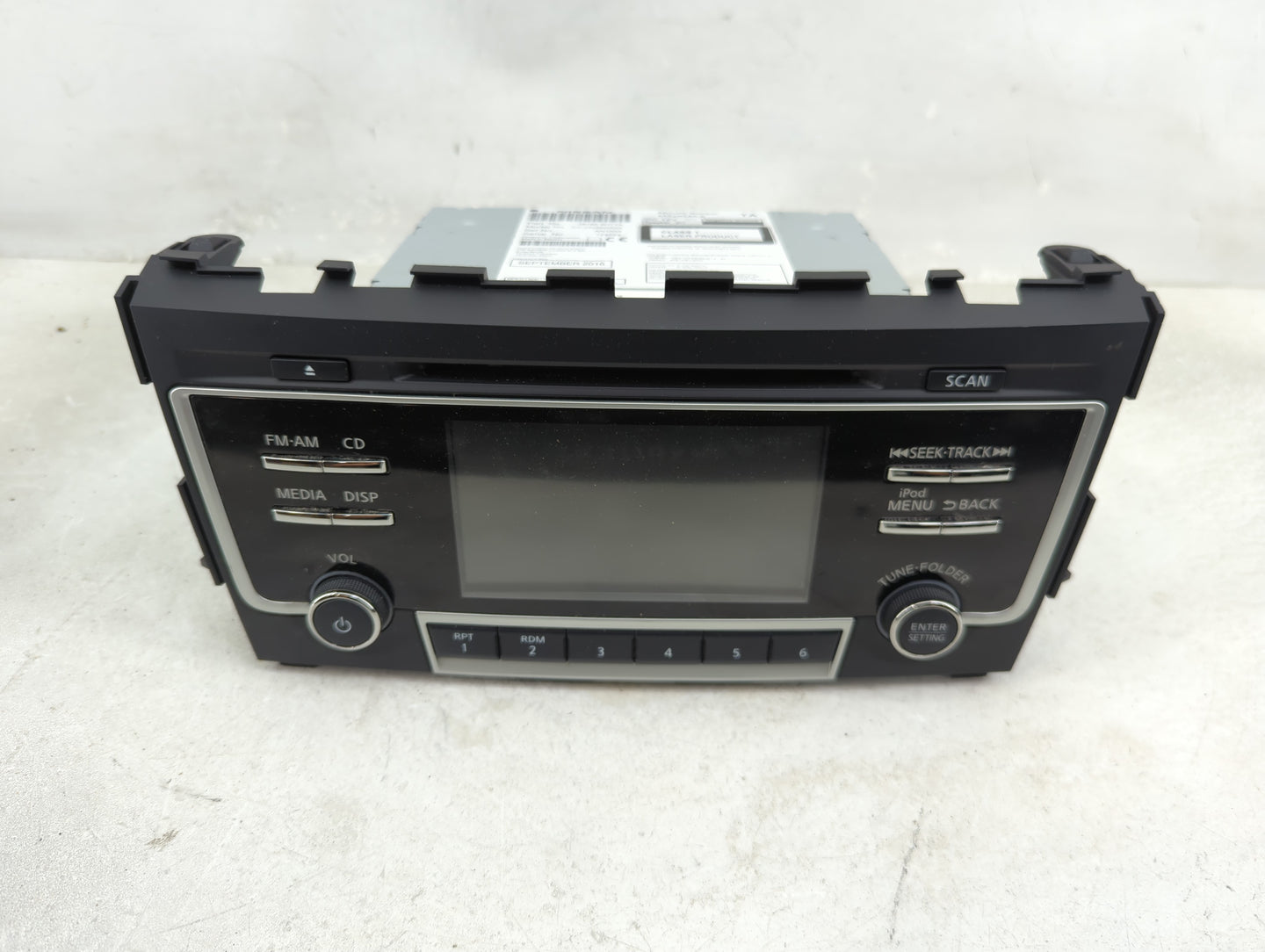 2017-2018 Nissan Altima Radio AM FM Cd Player Receiver Replacement P/N:28185 9HT1A CV-CN26N0GX Fits Fits 2017 2018 OEM Used 