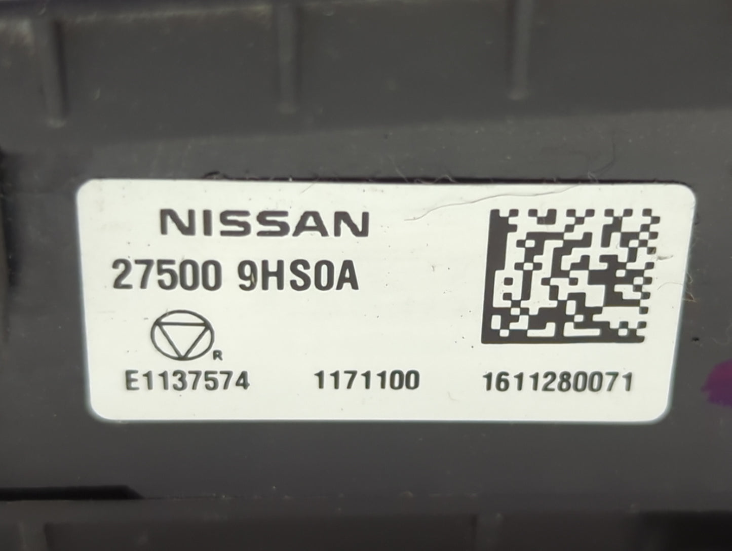 2016-2018 Nissan Altima Climate Control Module Temperature AC/Heater Replacement P/N:27500 9HS0A Fits Fits 2016 2017 2018 OE