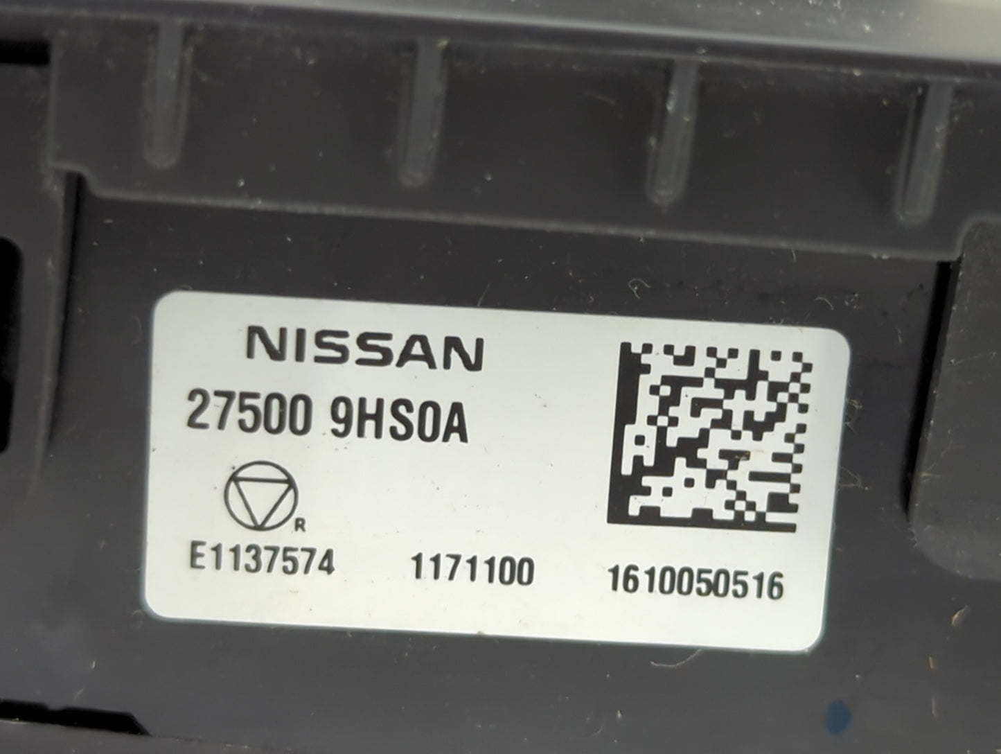 2016-2018 Nissan Altima Climate Control Module Temperature AC/Heater Replacement P/N:27500 9HS0A Fits Fits 2016 2017 2018 OE