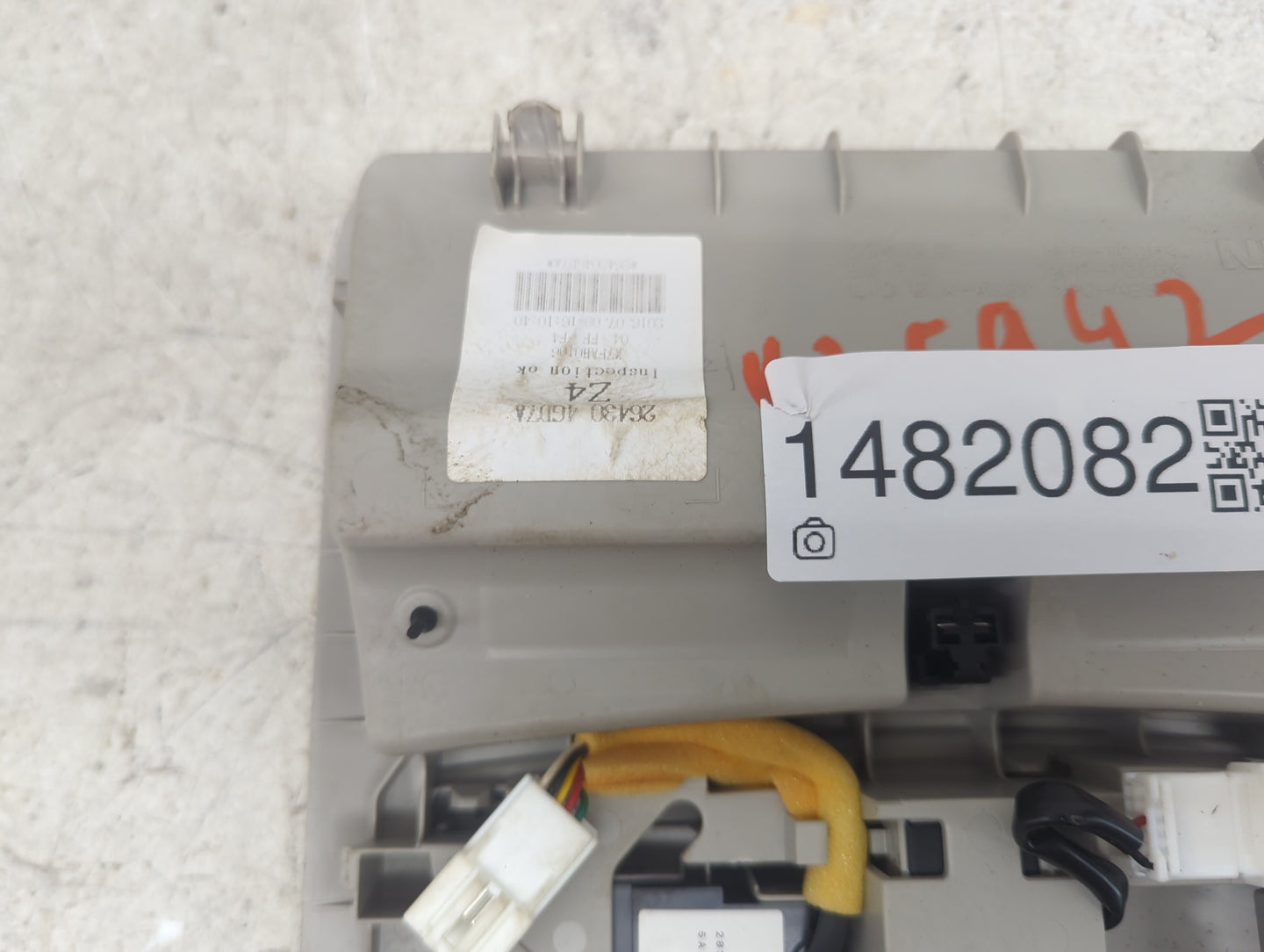 2017 Nissan Altima Overhead Roof Console Tan - Oemusedautoparts1.com