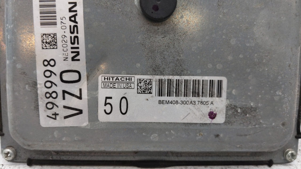 2016-2017 Nissan Altima PCM Engine Control Computer ECU ECM PCU OEM P/N:BEM408-300 A1 NEC022-051, NEC024-008 Fits Fits 2016 