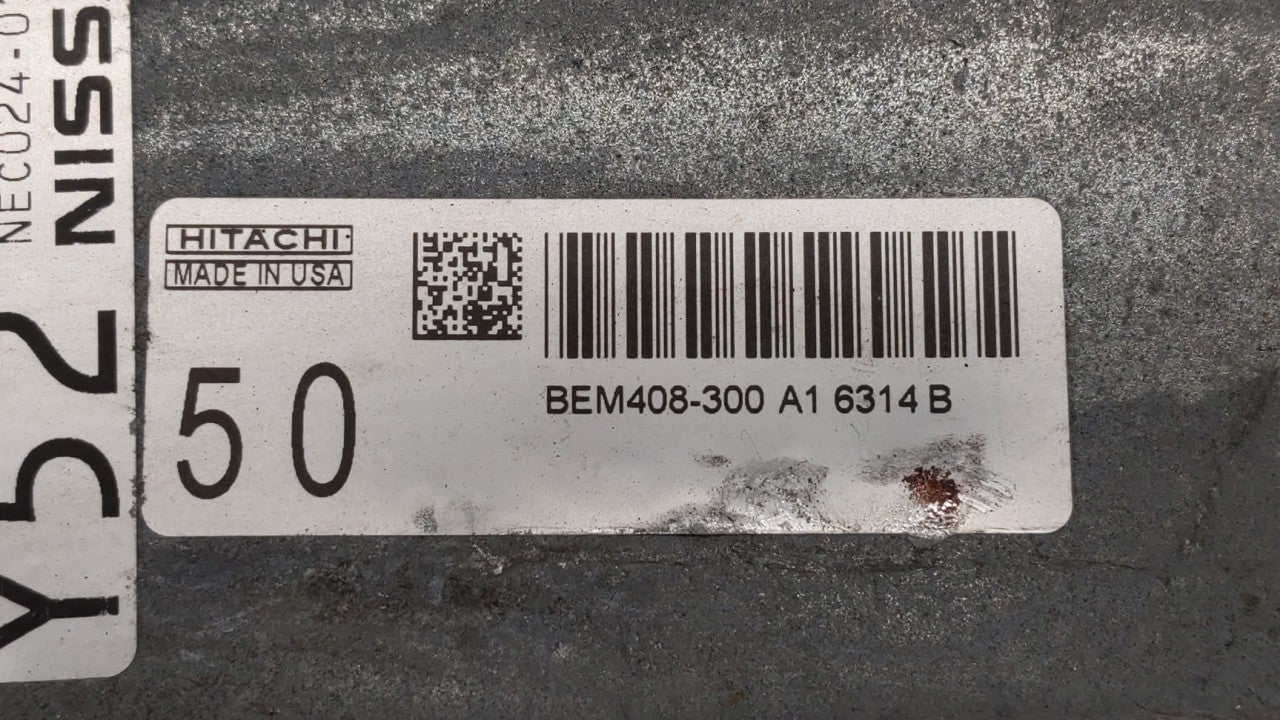 2016-2017 Nissan Altima PCM Engine Control Computer ECU ECM PCU OEM P/N:BEM408-300 A1 NEC022-051, NEC024-008 Fits Fits 2016 