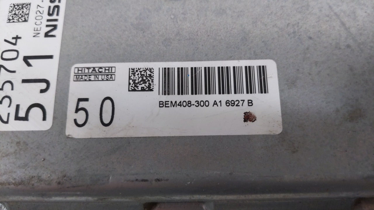 2016-2017 Nissan Altima PCM Engine Control Computer ECU ECM PCU OEM P/N:BEM408-300 A1 NEC022-051, NEC024-008 Fits Fits 2016 