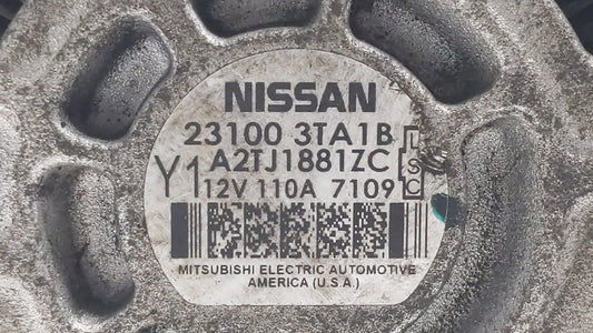 2013-2017 Nissan Altima Alternator Replacement Generator Charging Assembly Engine OEM P/N:23100 3TA1A 23100 3TA1B Fits OEM Used Auto Parts