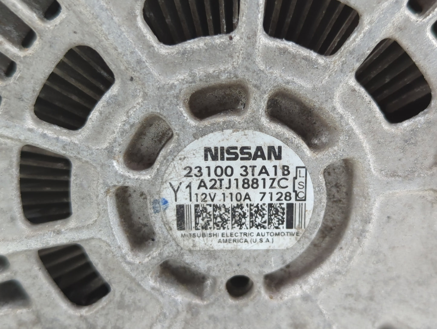 2013-2017 Nissan Altima Alternator Replacement Generator Charging Assembly Engine OEM P/N:23100 3TA1A 23100 3TA1B Fits OEM U