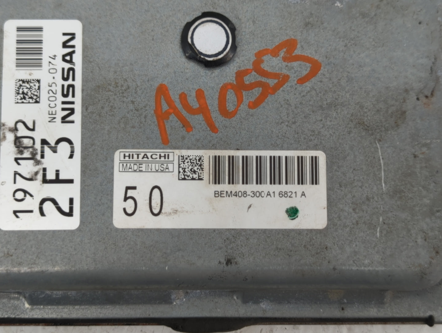 2016-2017 Nissan Altima PCM Engine Control Computer ECU ECM PCU OEM P/N:NEC014-087 BEM408-300 A3 Fits Fits 2016 2017 OEM Use