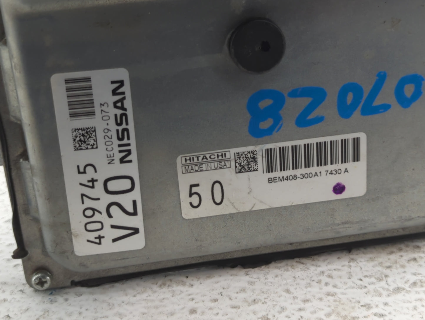 2016-2017 Nissan Altima PCM Engine Control Computer ECU ECM PCU OEM P/N:BEM408-300 A3 BEM408-300 A1 Fits Fits 2016 2017 OEM 