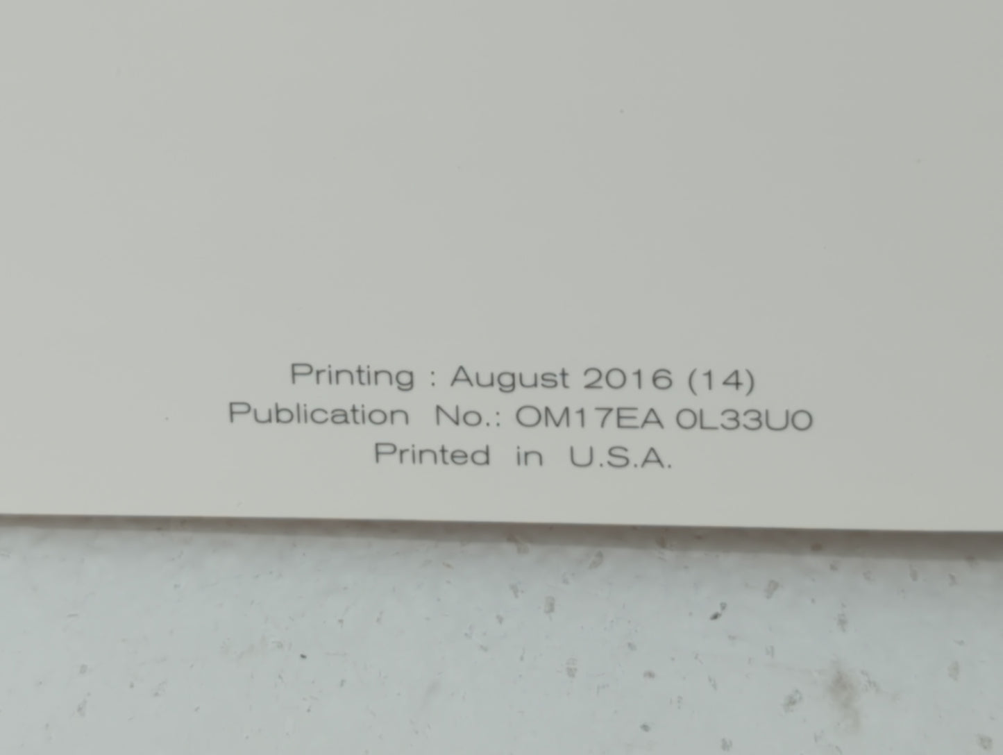 2017 Nissan Altima Owners Manual Book Guide P/N:OM17EA 0L33U0 OEM Used Auto Parts - Oemusedautoparts1.com