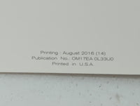 2017 Nissan Altima Owners Manual Book Guide P/N:OM17EA 0L33U0 OEM Used Auto Parts - Oemusedautoparts1.com