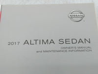 2017 Nissan Altima Owners Manual Book Guide P/N:OM17EA 0L33U0 OEM Used Auto Parts - Oemusedautoparts1.com