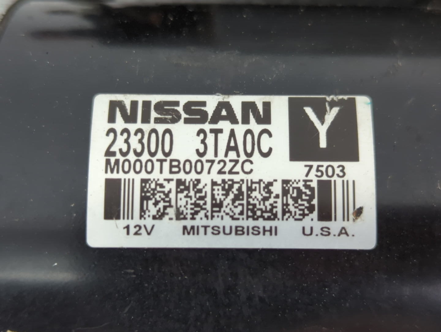 2013-2018 Nissan Altima Car Starter Motor Solenoid OEM P/N:23300 3TA0C M000TB0071ZC Fits Fits 2013 2014 2015 2016 2017 2018 
