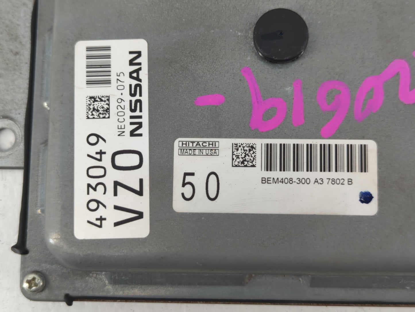 2016-2017 Nissan Altima PCM Engine Control Computer ECU ECM PCU OEM P/N:BEM408-300 A1 7321 B 37816, NEC023-073 Fits Fits 201