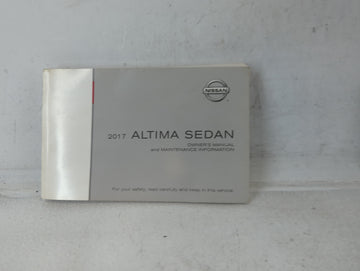 2017 Nissan Altima Owners Manual Book Guide P/N:OM17EA OL33U0 OEM Used Auto Parts