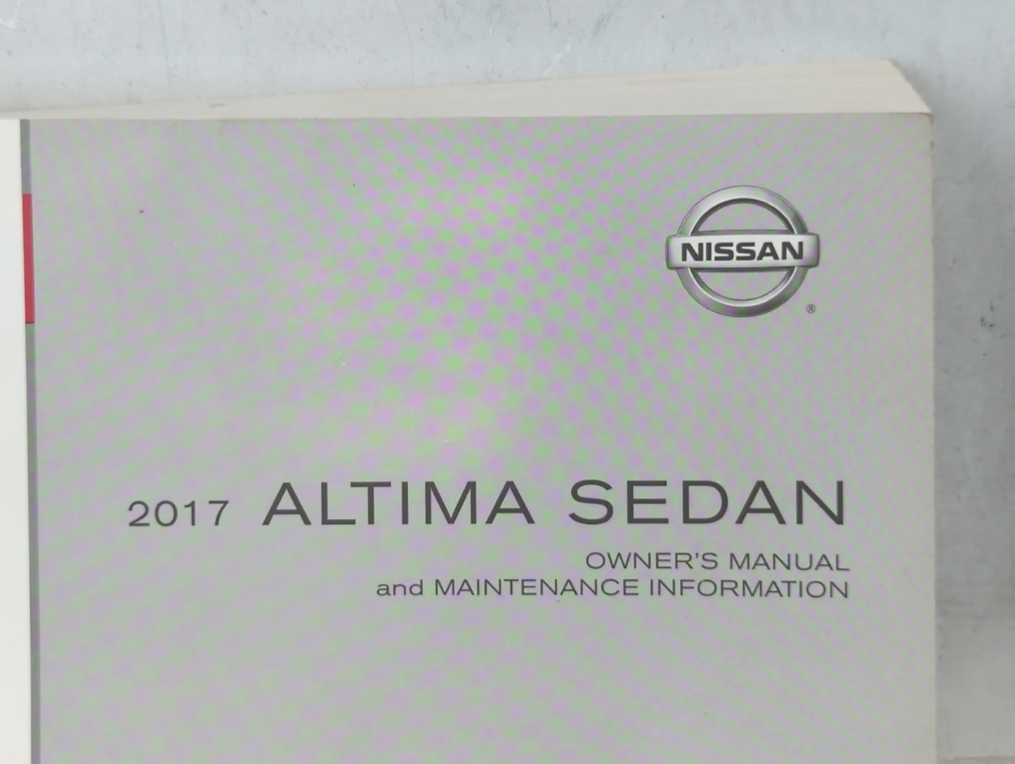 2017 Nissan Altima Owners Manual Book Guide P/N:OM17EA OL33U0 OEM Used Auto Parts - Oemusedautoparts1.com