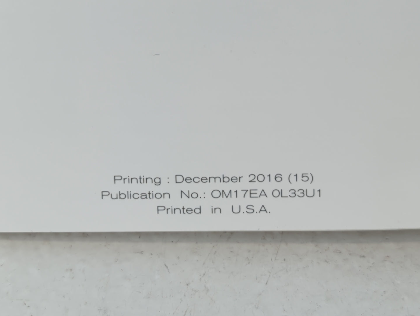 2017 Nissan Altima Owners Manual Book Guide P/N:OM17EA 0L33U1 OEM Used Auto Parts - Oemusedautoparts1.com