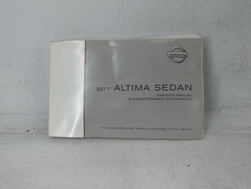 2017 Nissan Altima Owners Manual Book Guide P/N:OM17EA OL33U0 OEM Used Auto Parts