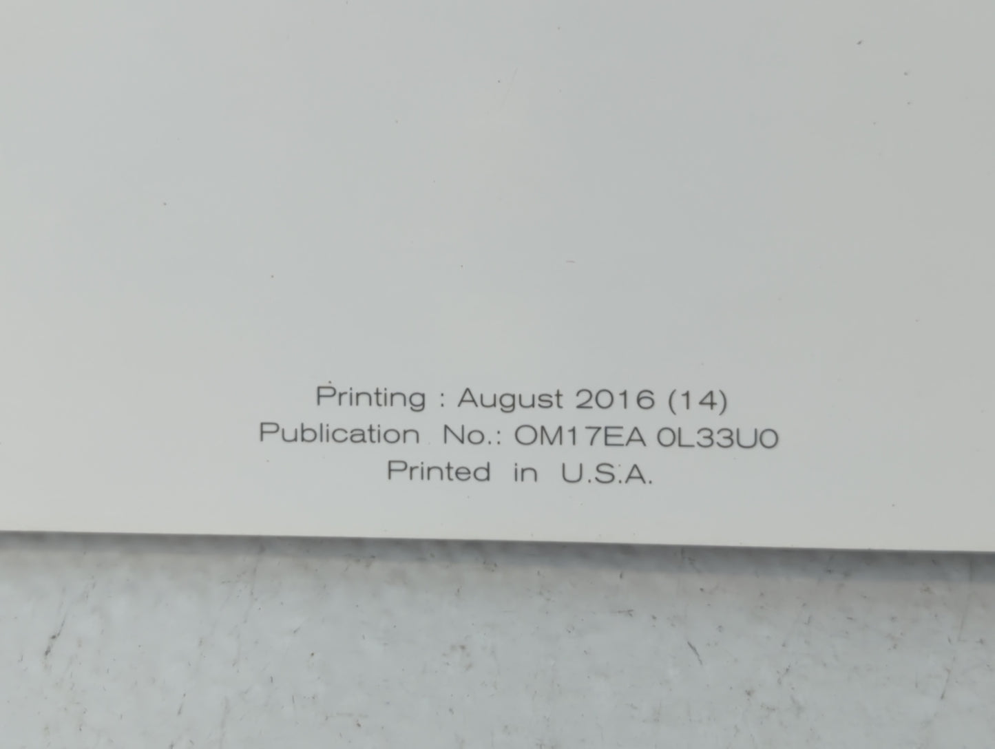 2017 Nissan Altima Owners Manual Book Guide P/N:OM17EA OL33U0 OEM Used Auto Parts - Oemusedautoparts1.com