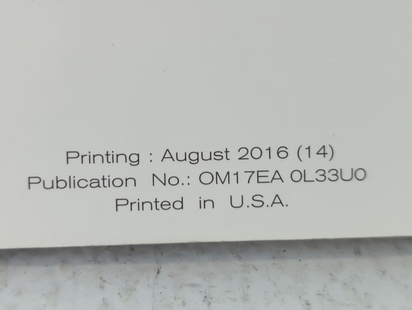 2017 Nissan Altima Owners Manual Book Guide P/N:OM17EA 0L33U0 OEM Used Auto Parts - Oemusedautoparts1.com