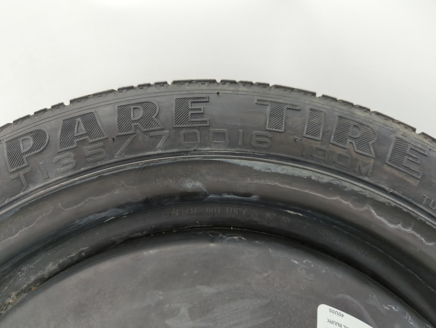 2013-2018 Nissan Altima Spare Donut Tire Wheel Rim Oem - Oemusedautoparts1.com