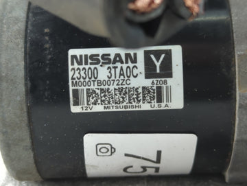 2013-2018 Nissan Altima Car Starter Motor Solenoid OEM P/N:M000TB0072ZC 23300 3TA0C Fits Fits 2013 2014 2015 2016 2017 2018 OEM Used Auto Parts