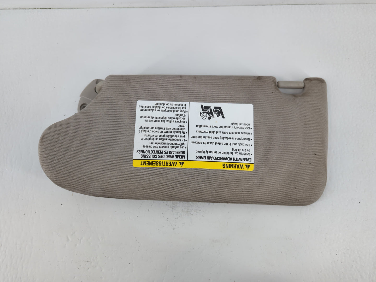 2013-2017 Nissan Altima Sun Visor Shade Replacement Passenger Right Mirror Fits Fits 2013 2014 2015 2016 2017 OEM Used Auto 