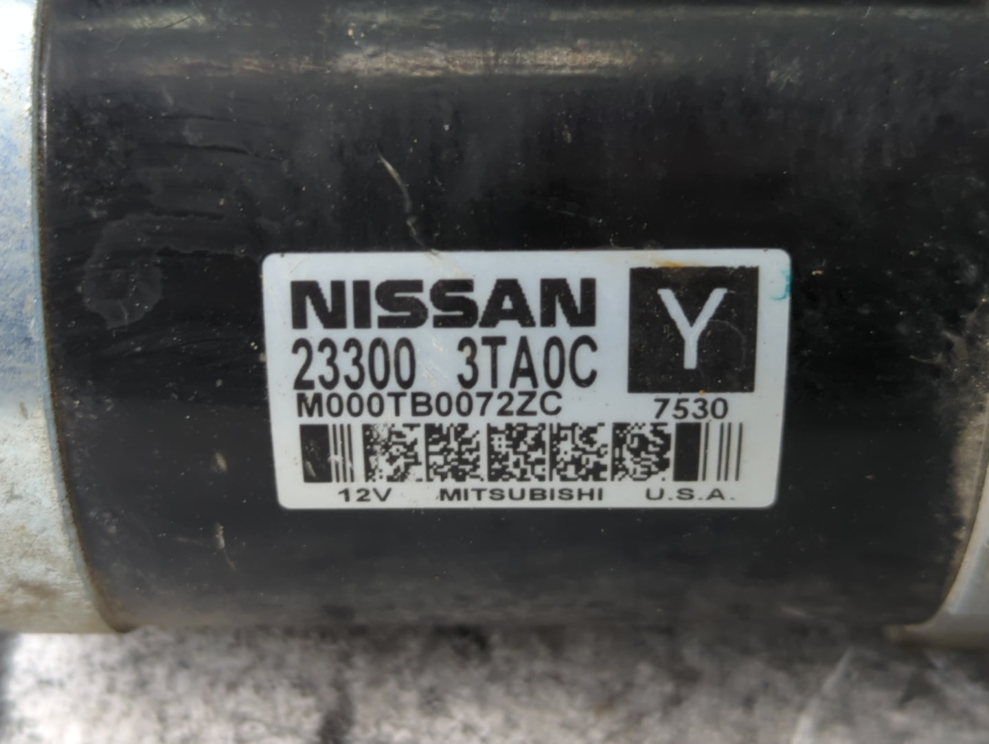 2013-2018 Nissan Altima Car Starter Motor Solenoid OEM P/N:23300 3TA0C Fits Fits 2013 2014 2015 2016 2017 2018 OEM Used Auto