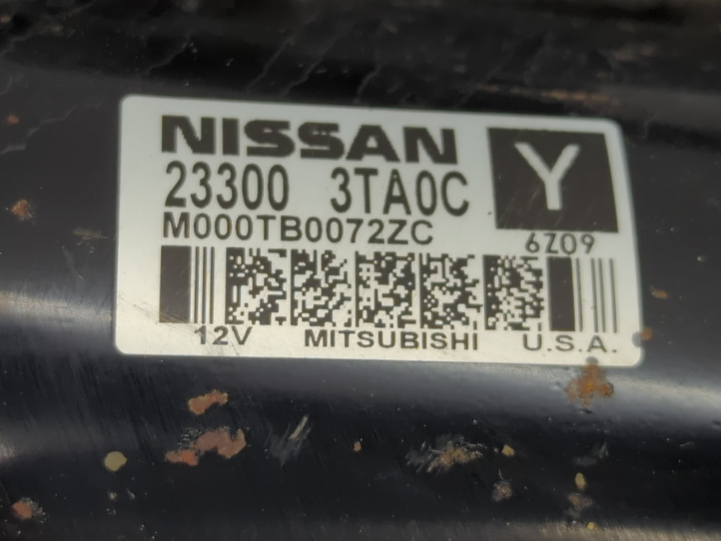 2013-2018 Nissan Altima Car Starter Motor Solenoid OEM P/N:23300 3TA0C Fits Fits 2013 2014 2015 2016 2017 2018 OEM Used Auto