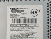 2016-2017 Nissan Altima Radio AM FM Cd Player Receiver Replacement P/N:28185 9HR0A Fits Fits 2016 2017 OEM Used Auto Parts -